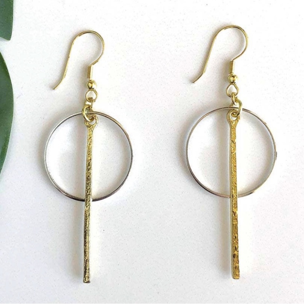 Bar Hoop Earring
